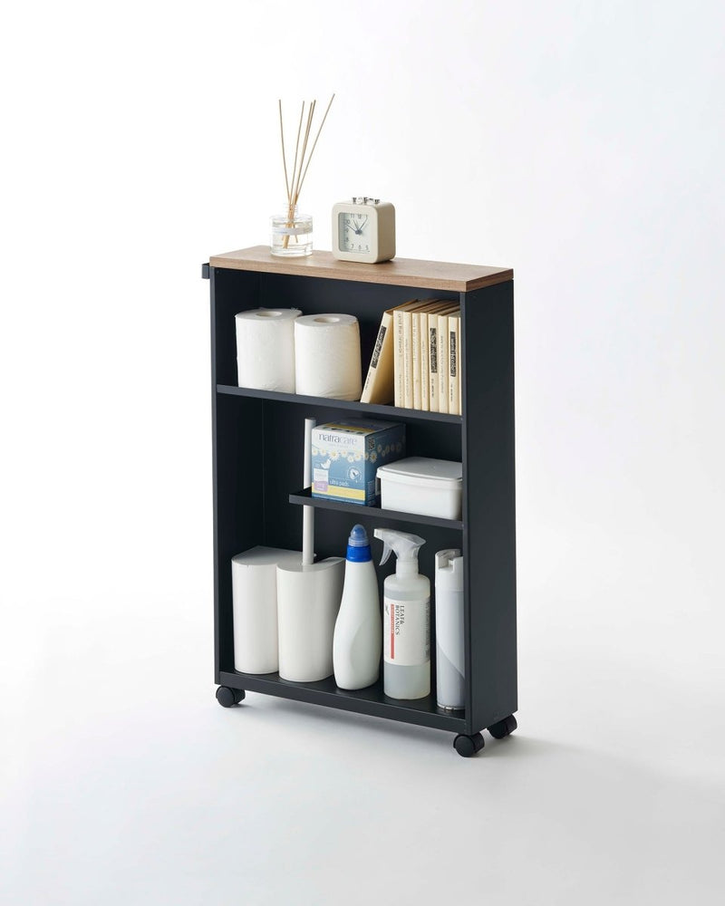 
                      
                        Yamazaki Home Rolling Storage Cart, 27" H - Steel - lily & onyx
                      
                    