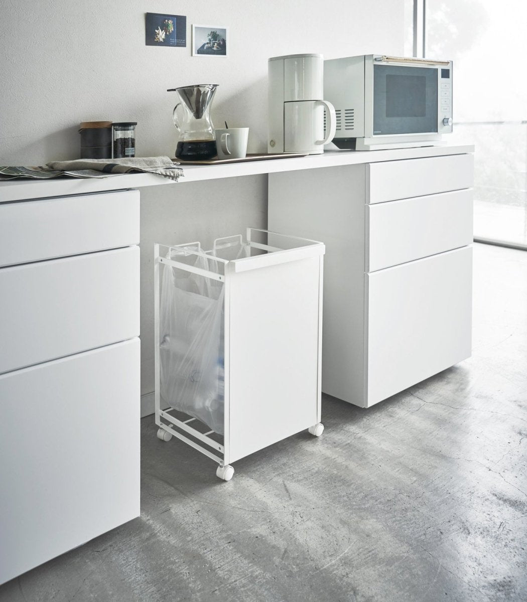 Yamazaki Home Rolling Trash Sorter - Steel