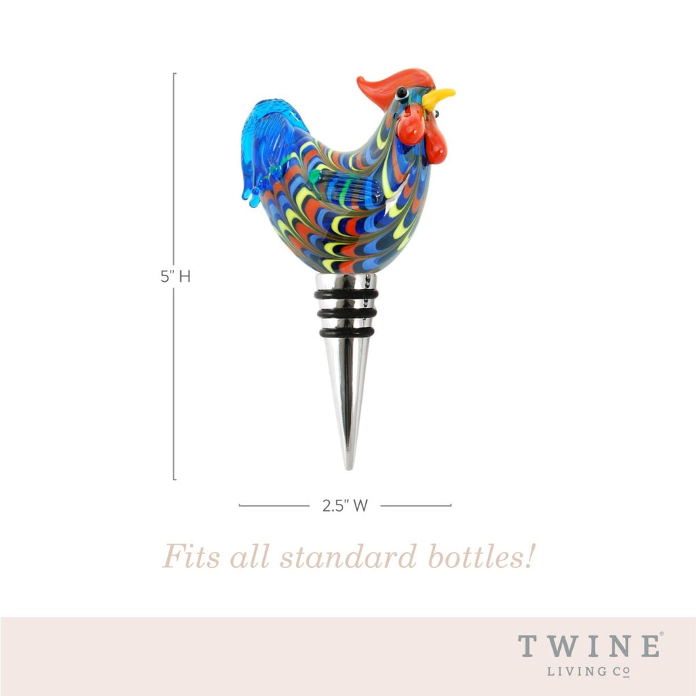 
                      
                        Twine Living Rooster Glass Bottle Stopper - lily & onyx
                      
                    