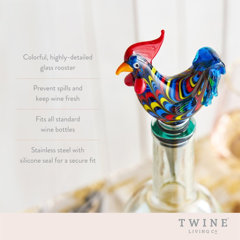
                      
                        Twine Living Rooster Glass Bottle Stopper - lily & onyx
                      
                    
