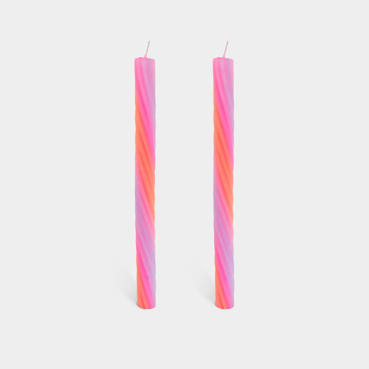Rope Candles, Orange - 2 pack