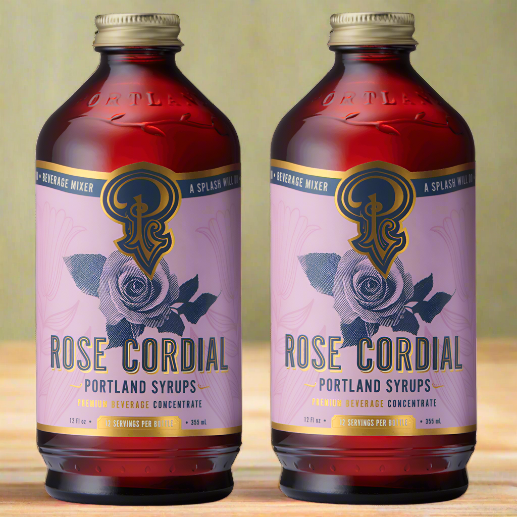 Rose Cordial Syrup, 2 Pack