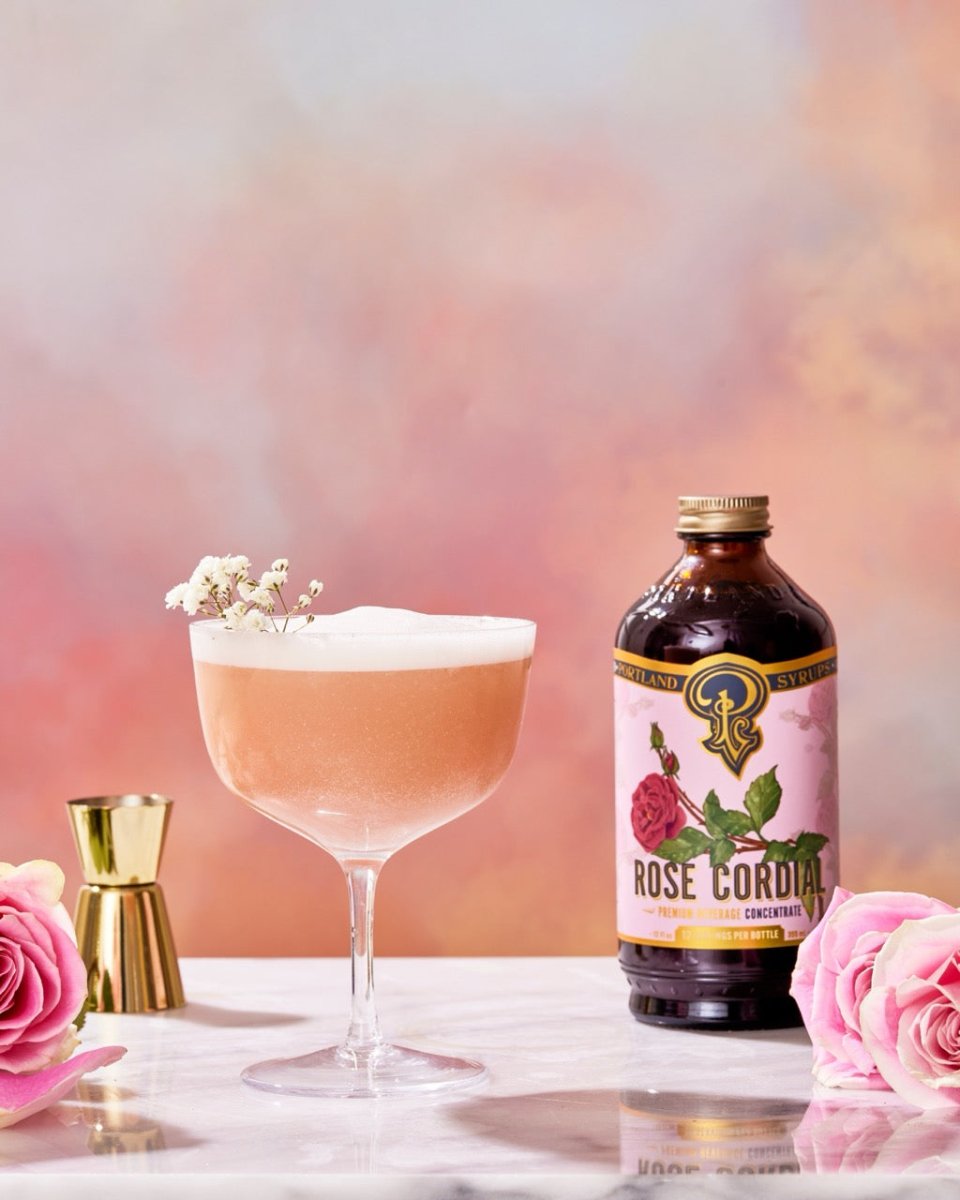 Portland Syrups Rose Cordial Syrup - lily & onyx