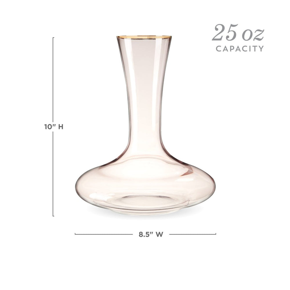
                      
                        Twine Living Rose Crystal Decanter with Gold Rim - lily & onyx
                      
                    