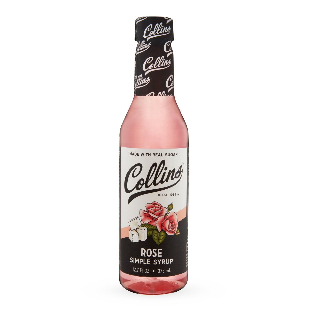 Collins Rose Simple Syrup, 12.7 oz - lily & onyx