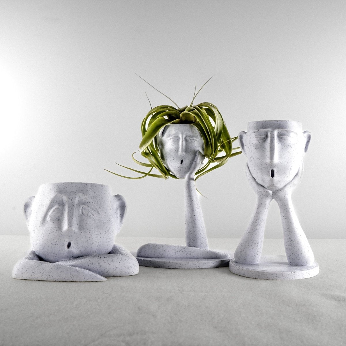 abstract face plant pot Abstract Face Plant Pot