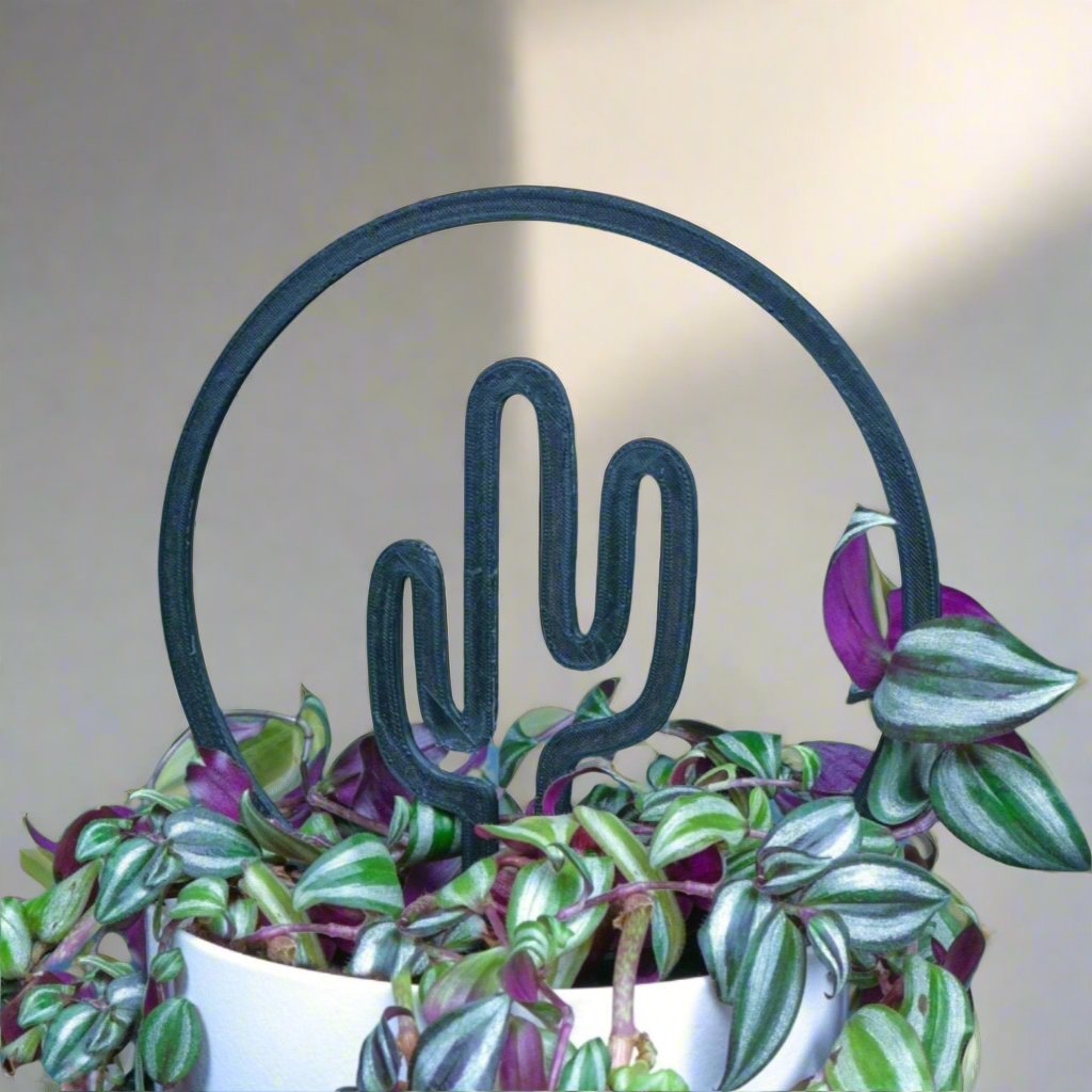 Rosebud HomeGoods Cactus Design Houseplant Trellis 9x8" - Eco - Friendly Plant Support