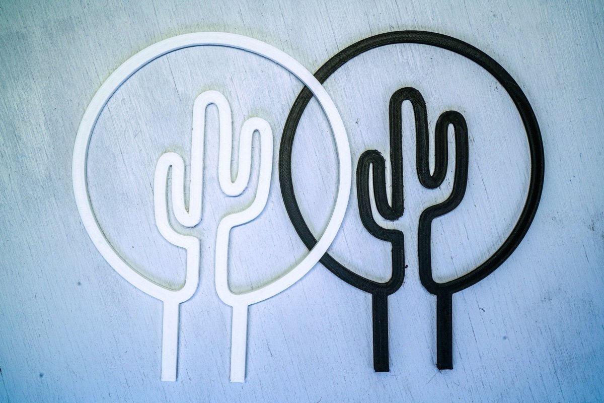 Rosebud HomeGoods Cactus Design Houseplant Trellis 9x8" - Eco - Friendly Plant Support