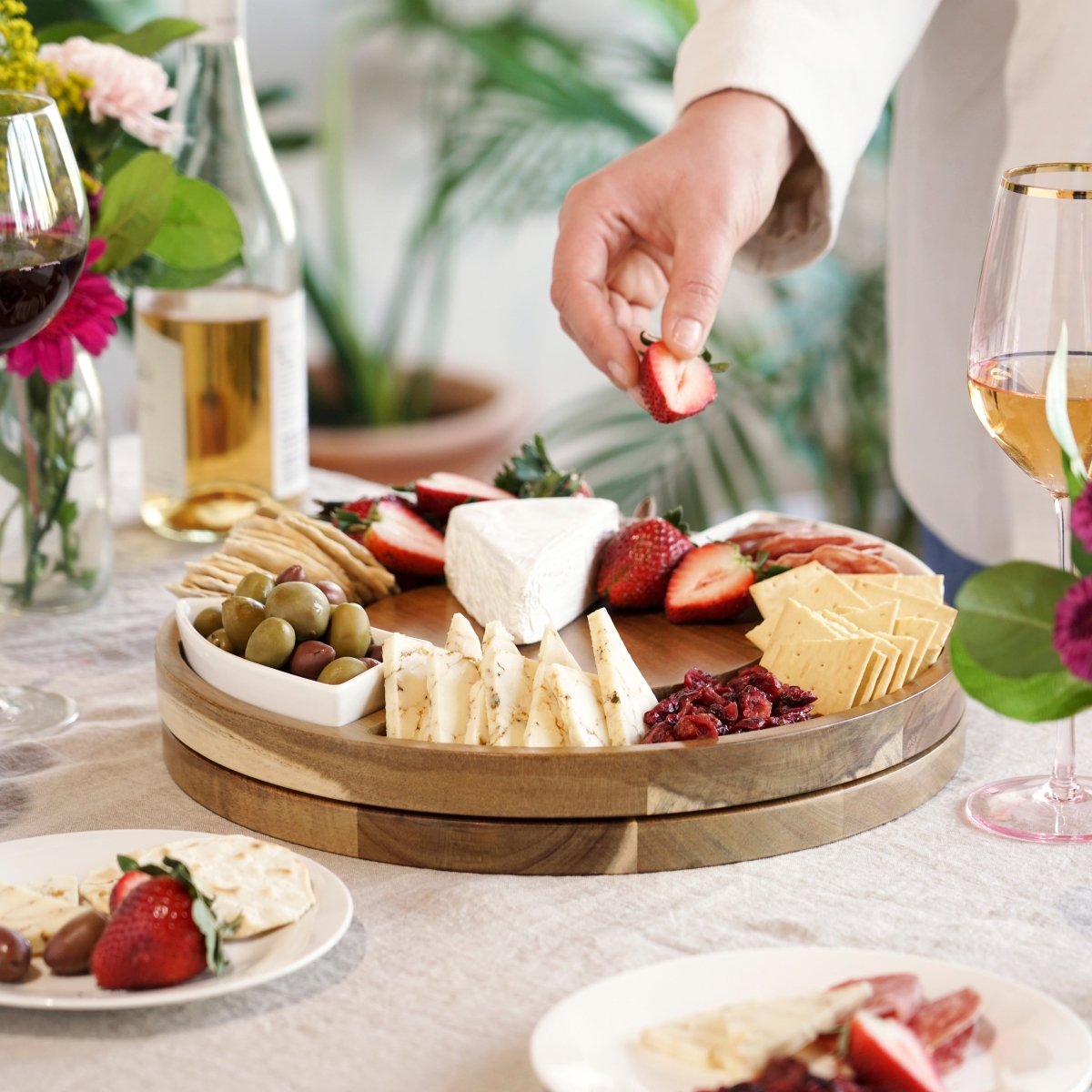 Twine Living Rotating Charcuterie Board