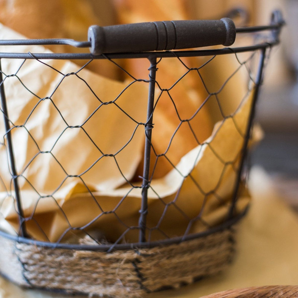 
                      
                        RusticReach Round Bottom Wire Carry Basket With Hemp Rope - lily & onyx
                      
                    