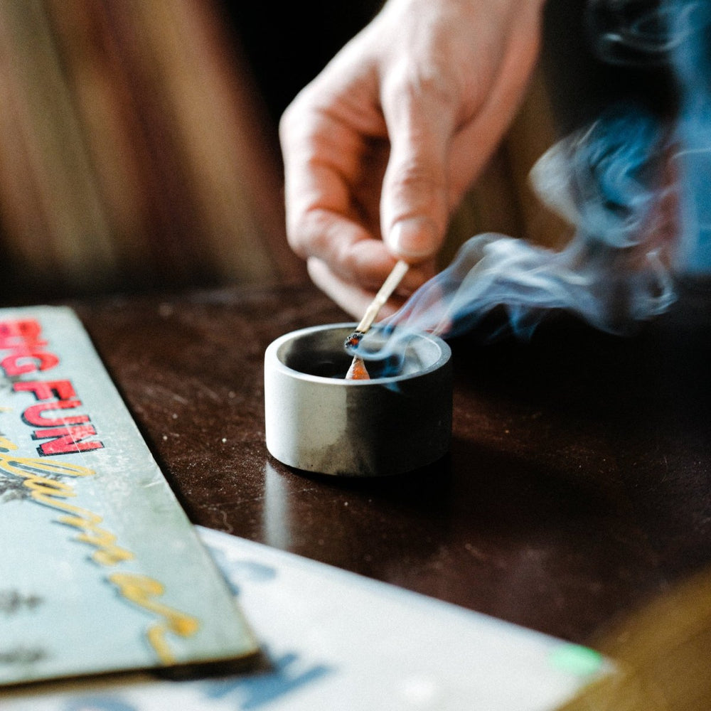 
                      
                        Pretti.Cool Round Incense Holder | Black & Grey - lily & onyx
                      
                    