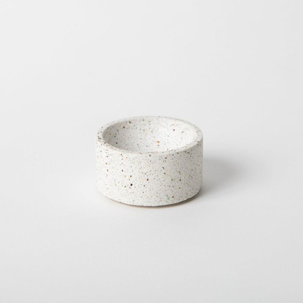 Pretti.Cool Round Incense Holder | White Terrazzo - lily & onyx