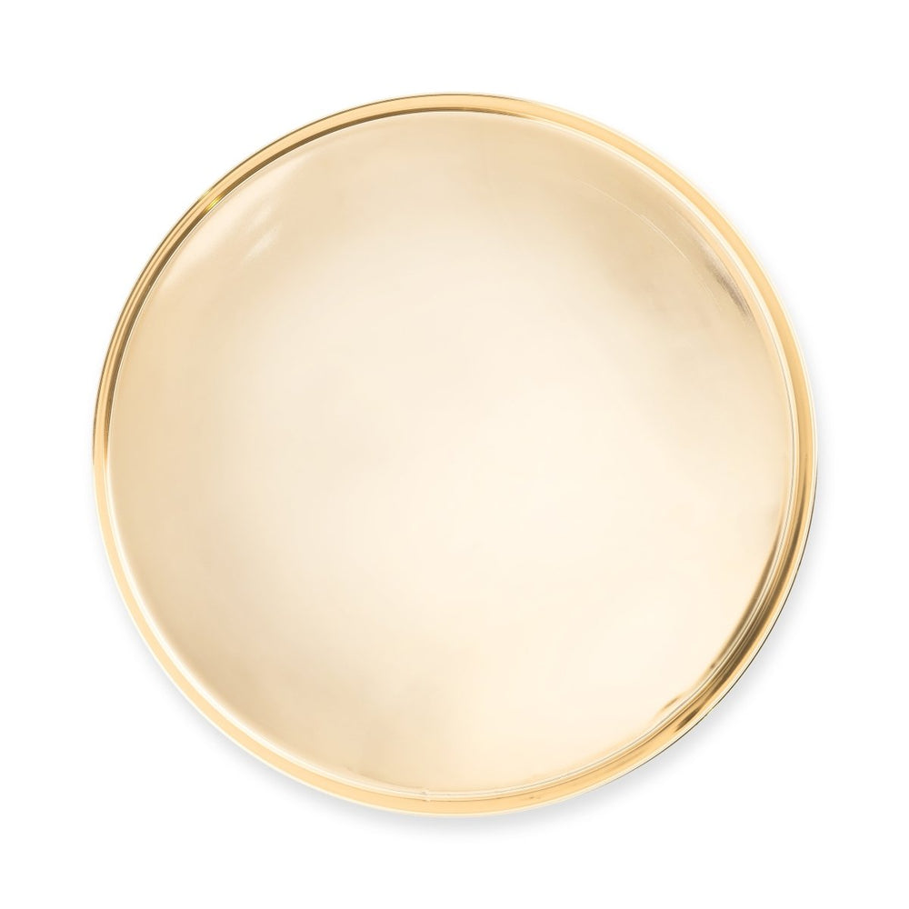 
                      
                        Viski Round Stainless Steel Serving Tray, Gold - lily & onyx
                      
                    