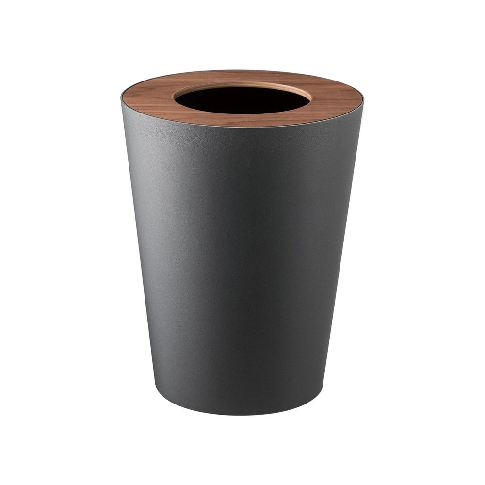
                      
                        Yamazaki Home Round Steel Trash Can with Wood Lid - lily & onyx
                      
                    