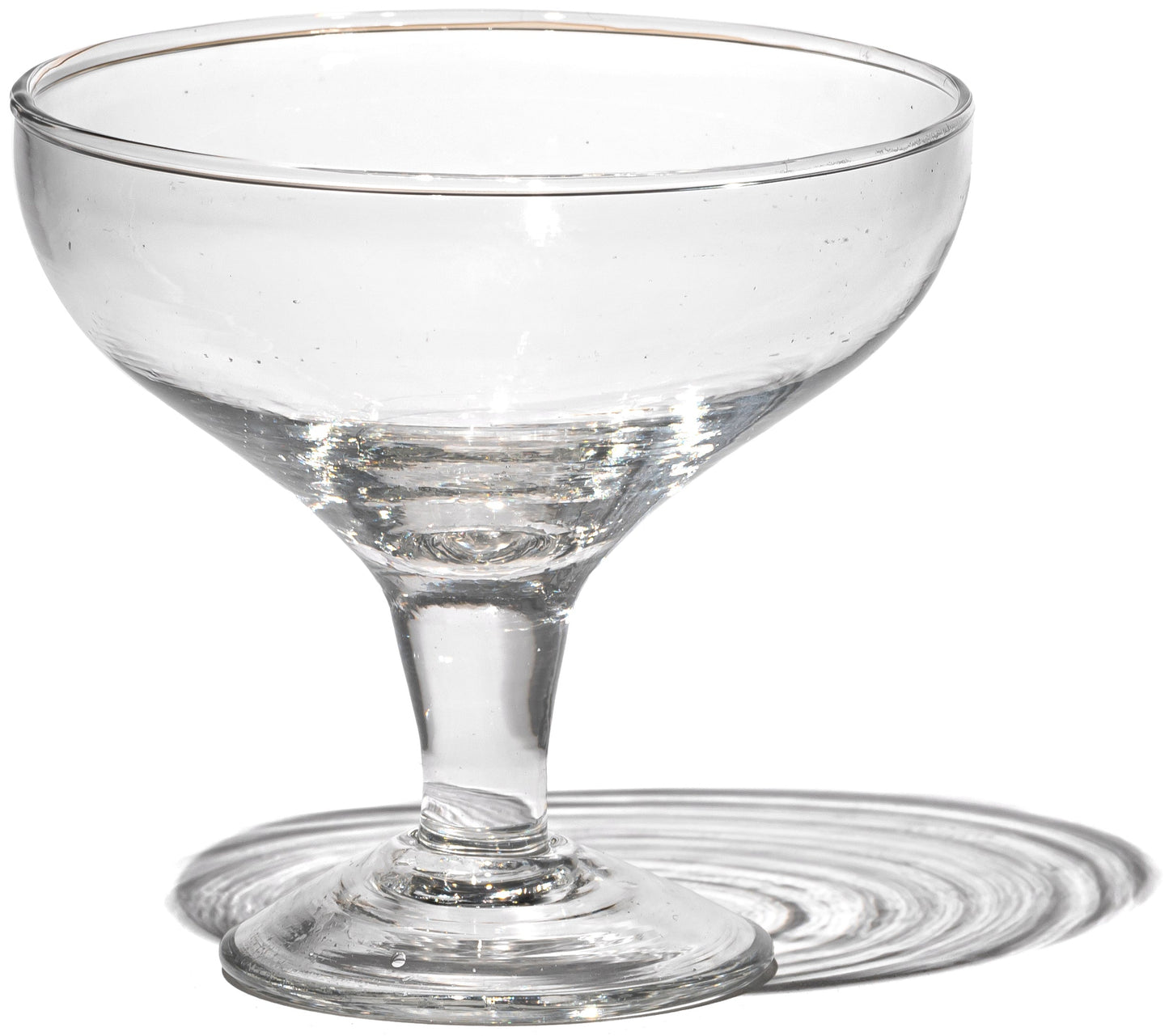 Blown Glass Dessert Cup, Round