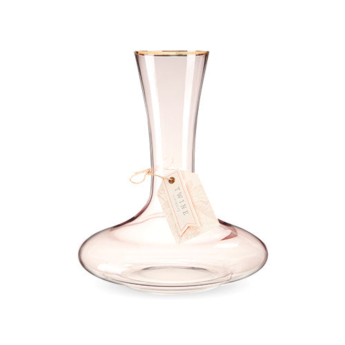
                      
                        Rose Crystal Decanter with Gold Rim
                      
                    
