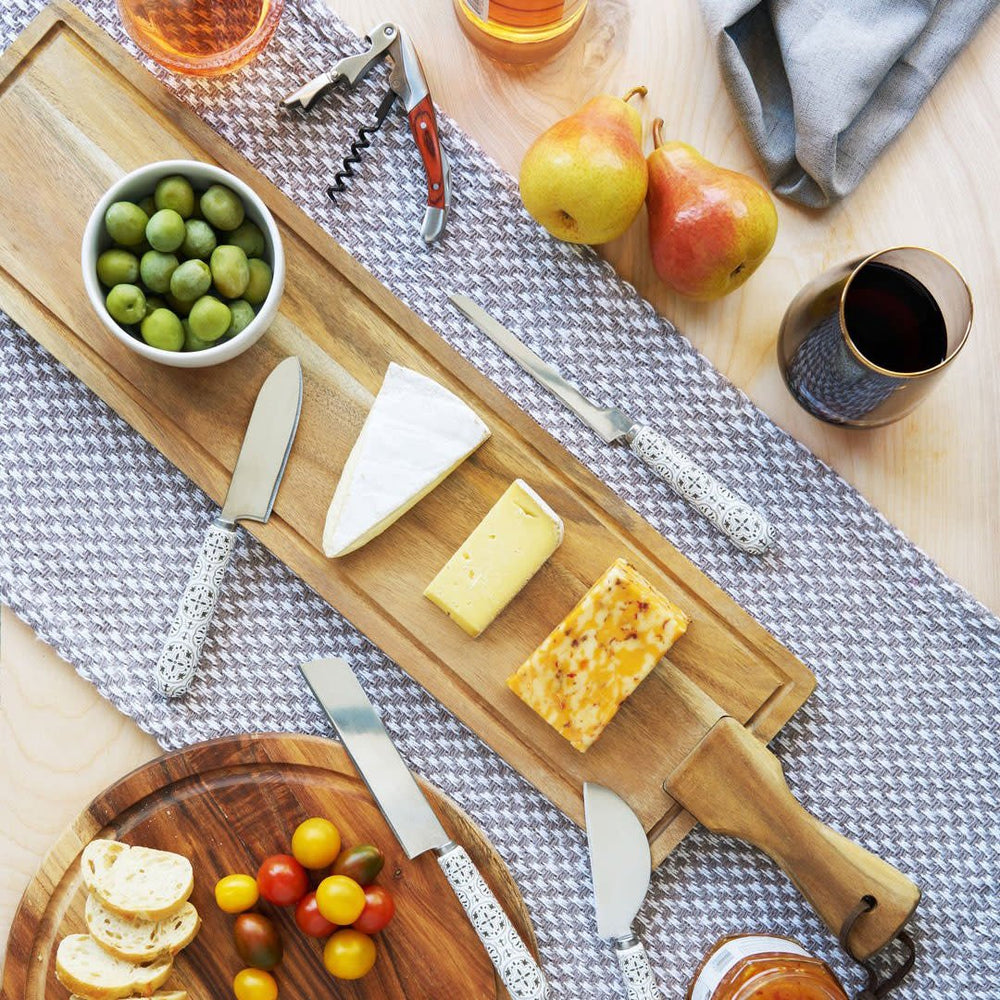 Twine Living Rustic Acacia Wood Tapas Board - lily & onyx