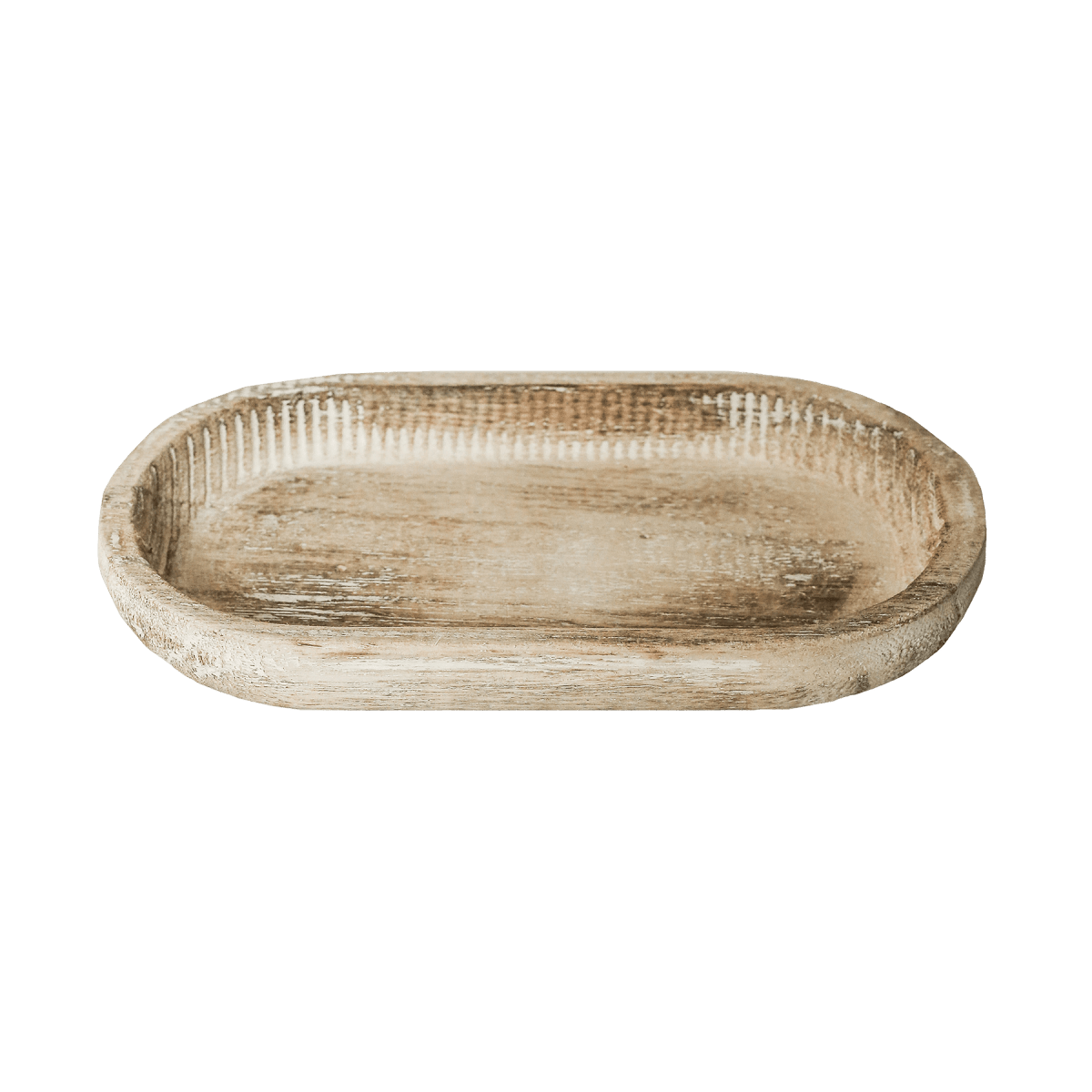 Sweet Water Decor Rustic Oblong Wood Tray