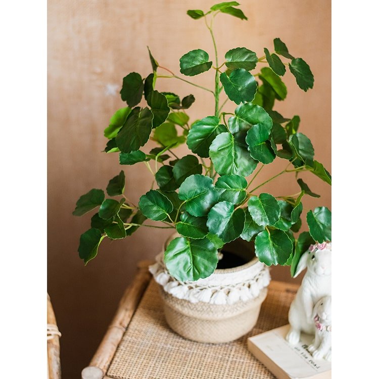 Rustic Reach Artificial Banyan Tree - Silk Real Touch Faux Plant Black Pot