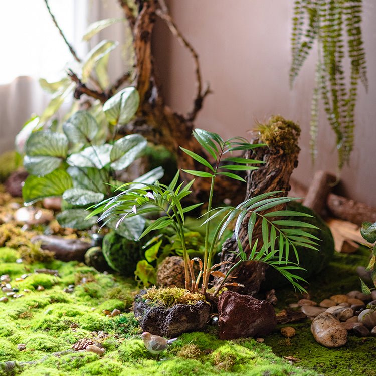 Rustic Reach Artificial Murdannia Leaf Bunch 23" with Roots - Green PE Plastic