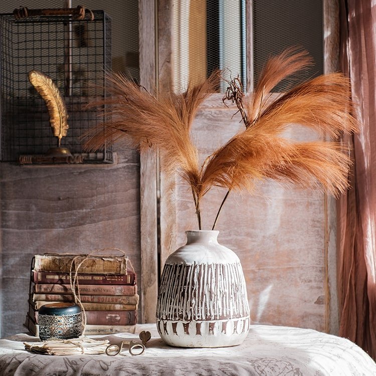 Rustic Reach Artificial Reed Grass Stem - 30" Faux Pampas Grass