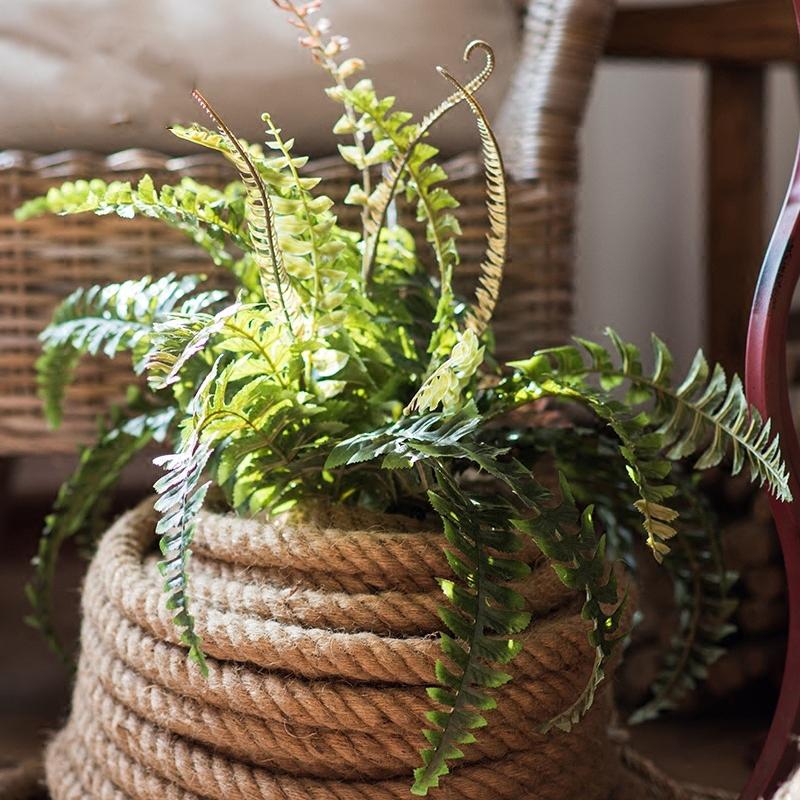 Rustic Reach Artificial Rock Fern Stem 22" - Silk Cloth Faux Greenery