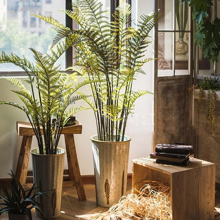 tall fern plant indoor Artificial Faux Cyathea Tree In Pot