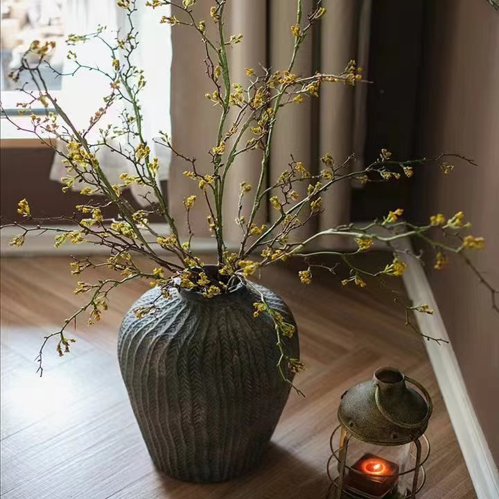 Rustic Reach Artificial Weigela Flower Stem - 63" Tall Faux Branch