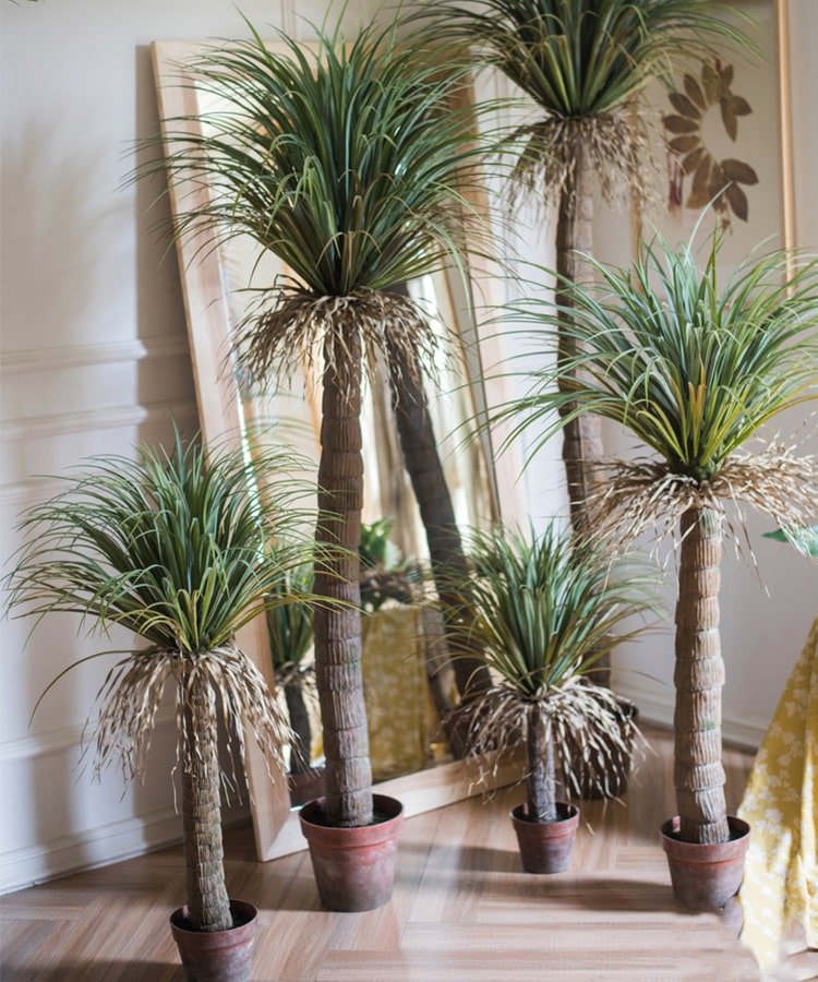 palm tree faux plant Moroccan Artificial Palm Tree In Pot