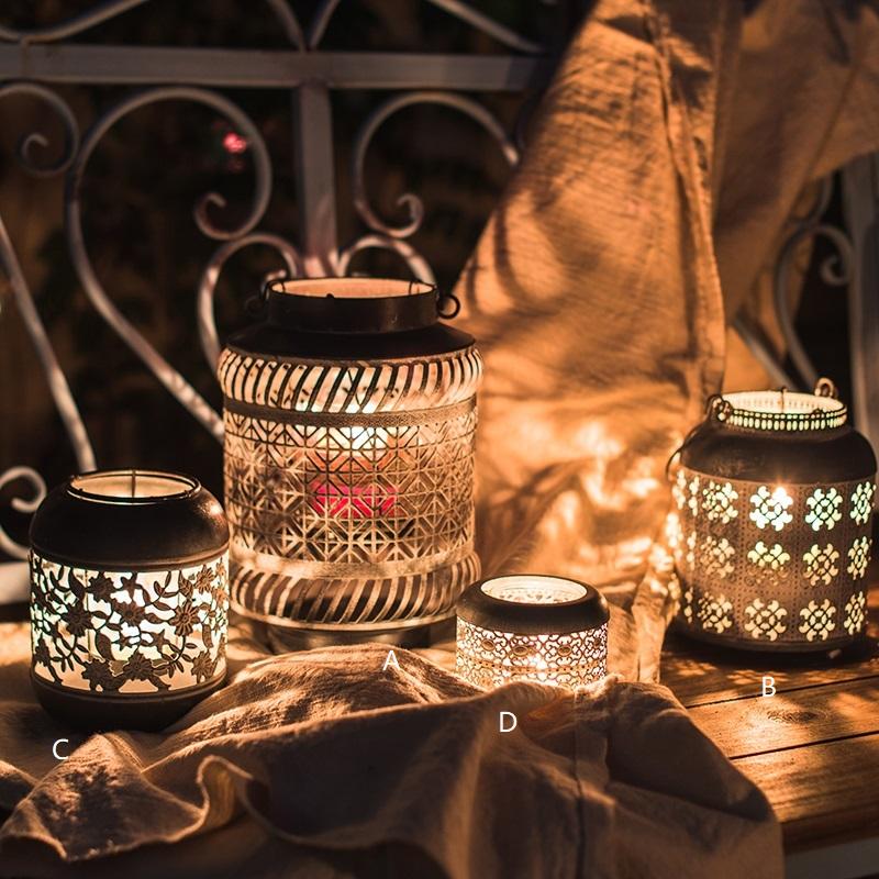 Rustic Reach Metal Lantern Candle Holder