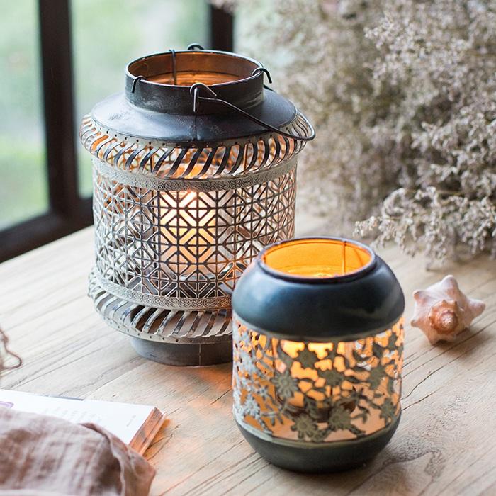 Rustic Reach Metal Lantern Candle Holder