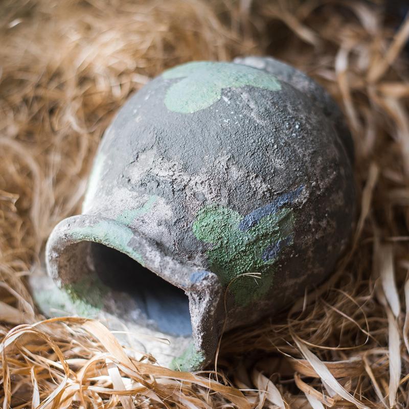 Rustic Reach Pompeii Cement Floral Jar