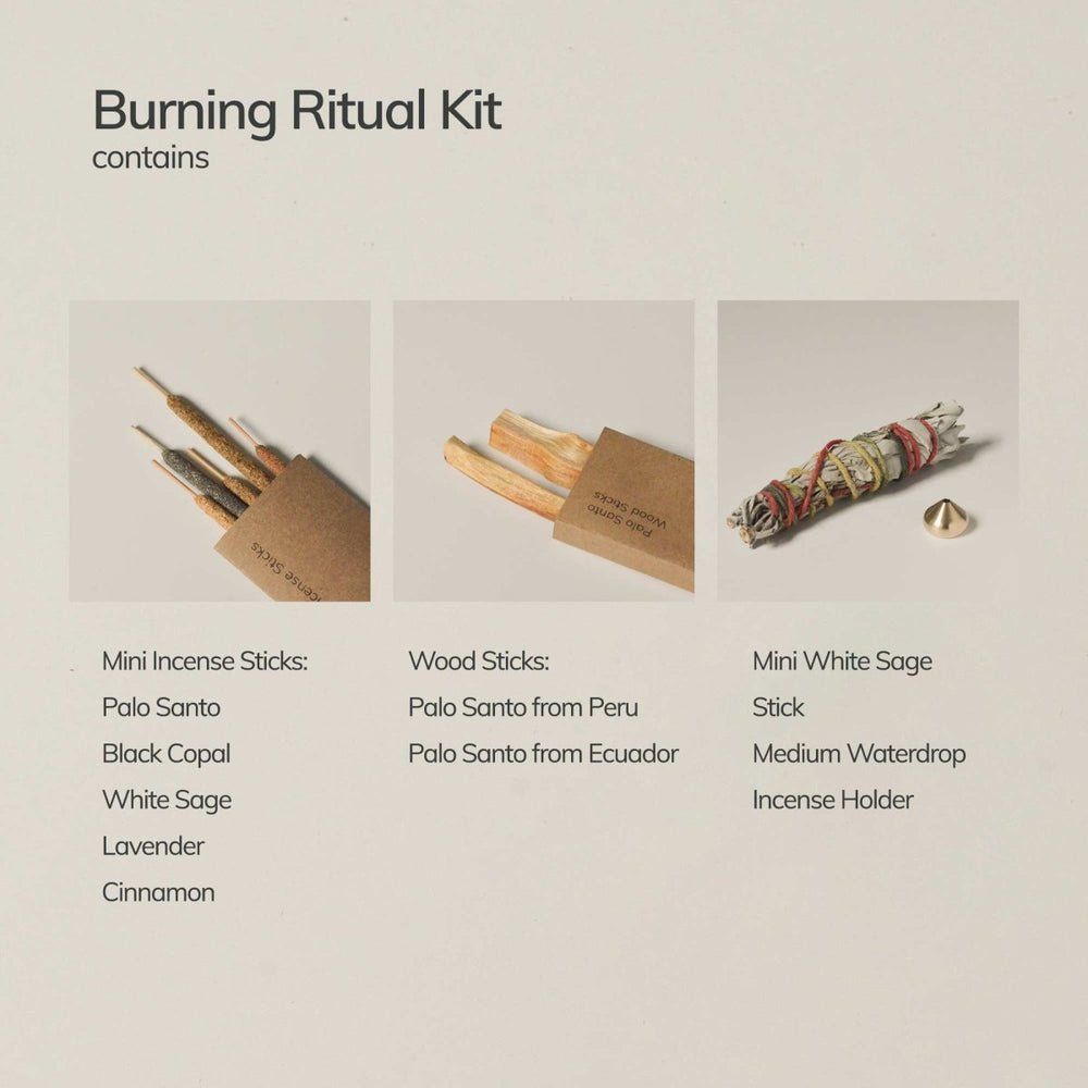 
                      
                        CEDAR AND MYRRH Sacred Burning Ritual Kit - Incense, Palo Santo & Sage - lily & onyx
                      
                    