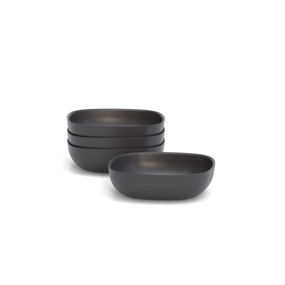 Bamboo Solo Salad Bowl, Set of 4 - Black