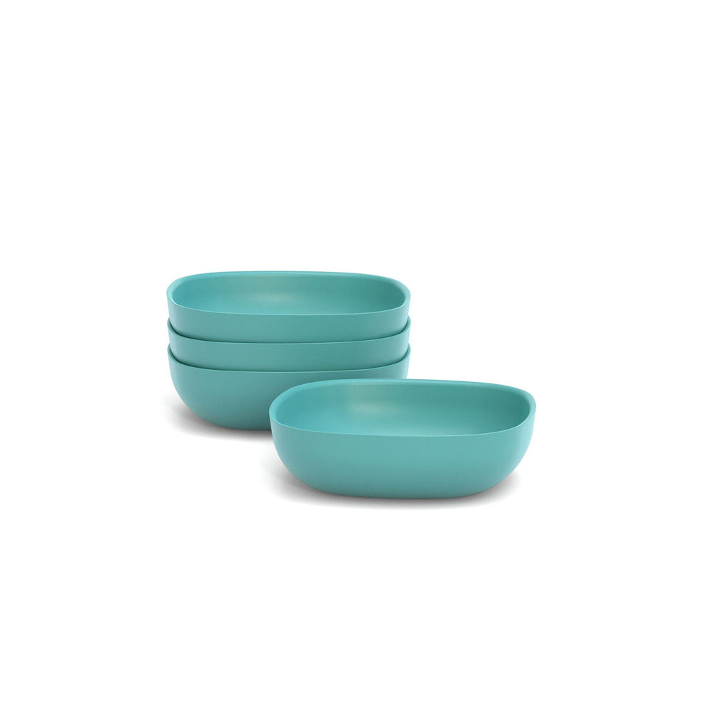 Bamboo Solo Salad Bowl, Set of 4 - Lagoon