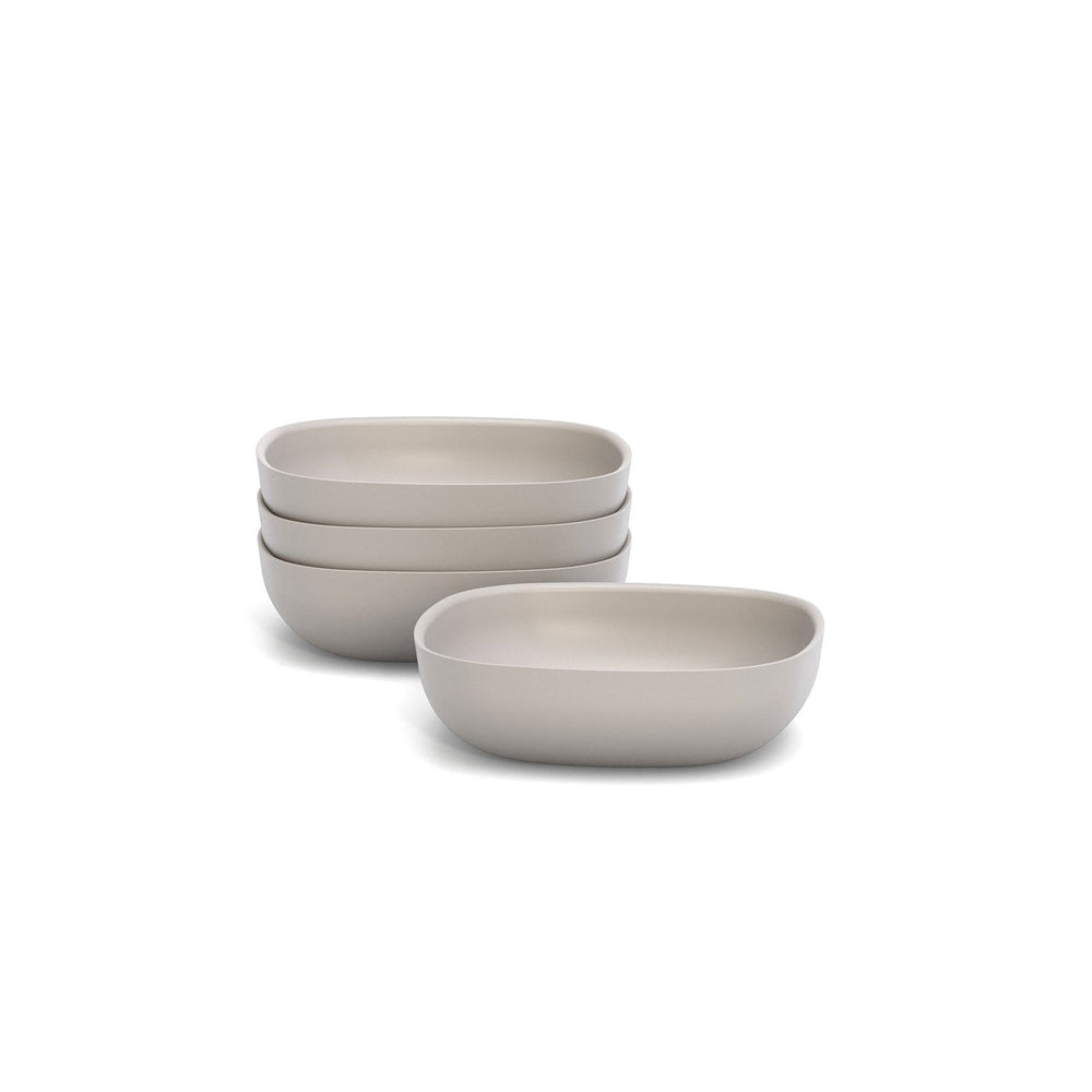 Bamboo Solo Salad Bowl, Set of 4 - Stone