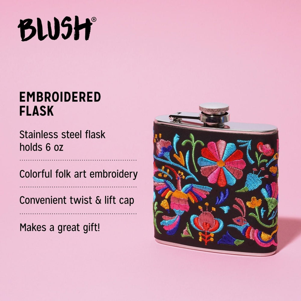 
                      
                        True Salina Embroidered 6 oz Stainless Steel Flask - lily & onyx
                      
                    