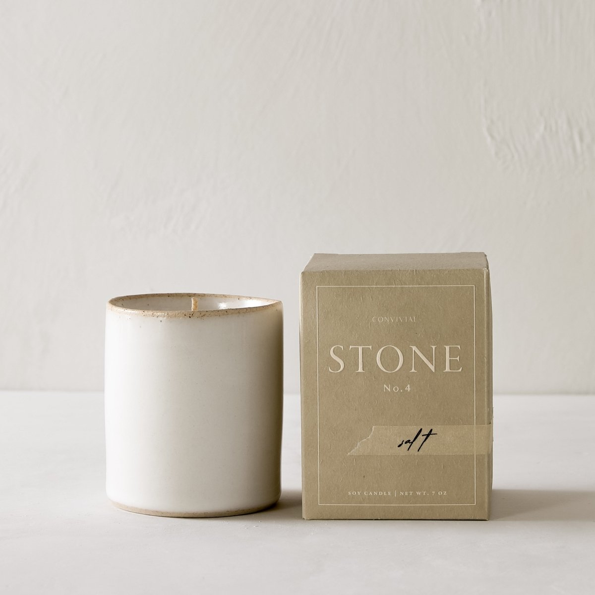 CONVIVIAL Salt | 7 oz Candle - lily & onyx