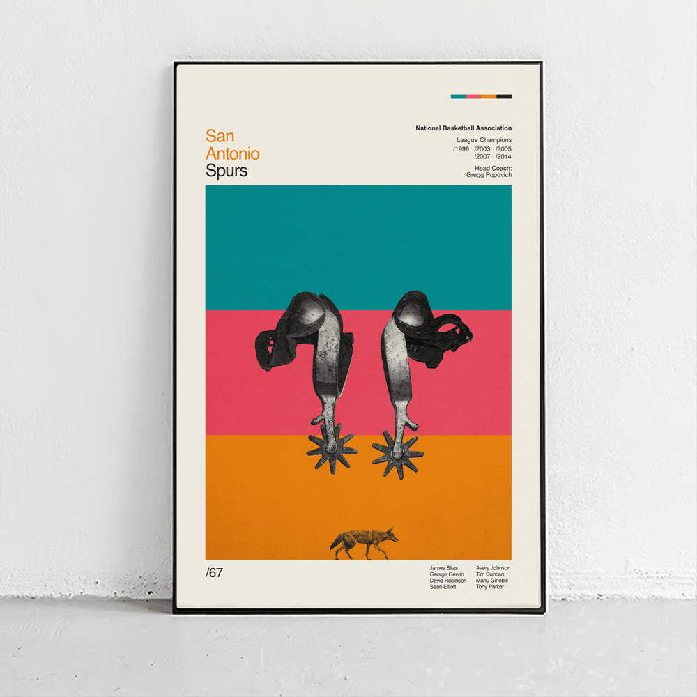 Sandgrain Studio San Antonio Spurs - lily & onyx