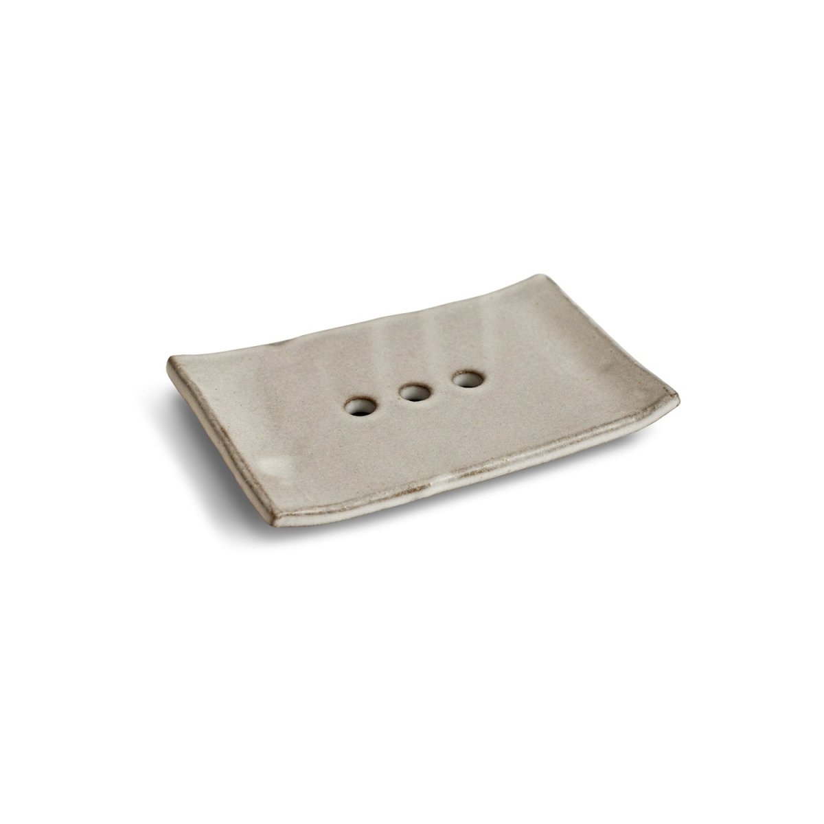 CEDAR AND MYRRH Sand Ceramic Soap Dish - lily & onyx