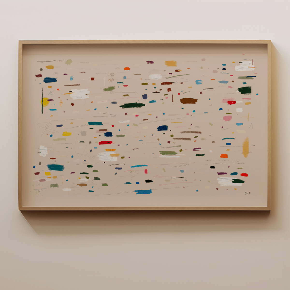 Sandgrain Studio Accumulation by Seb Moran | Modern Abstract Wall Art Print