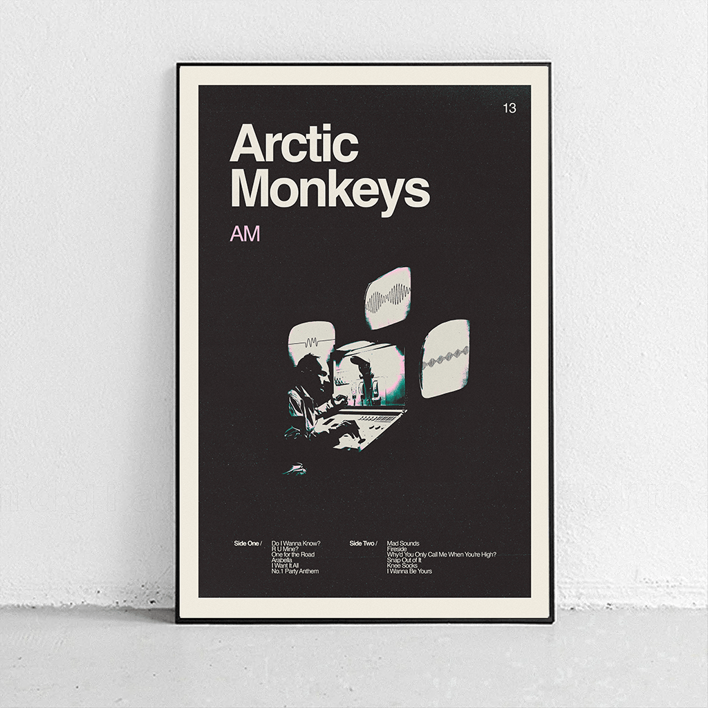 Sandgrain Studio Arctic Monkeys - AM Art Print