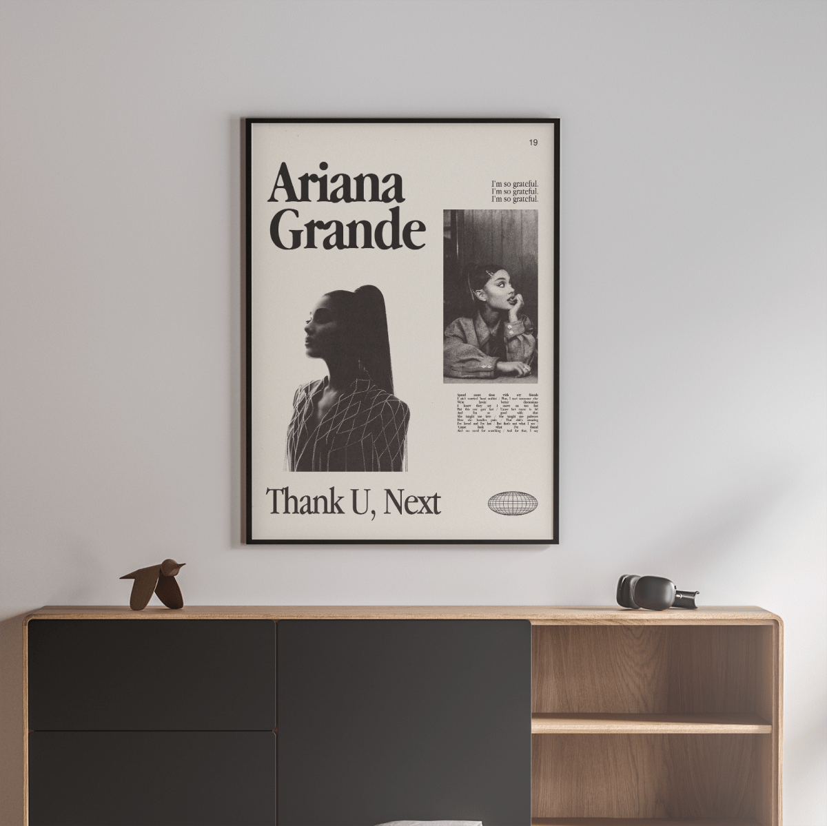 Sandgrain Studio Ariana Grande - Thank U, Next Art Print