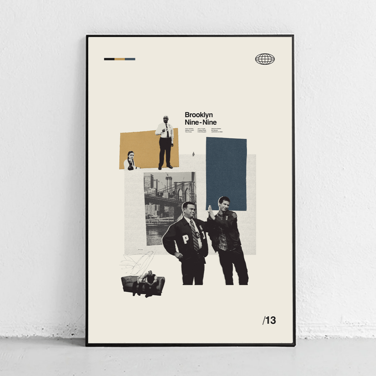 Sandgrain Studio Brooklyn Nine - Nine Art Print
