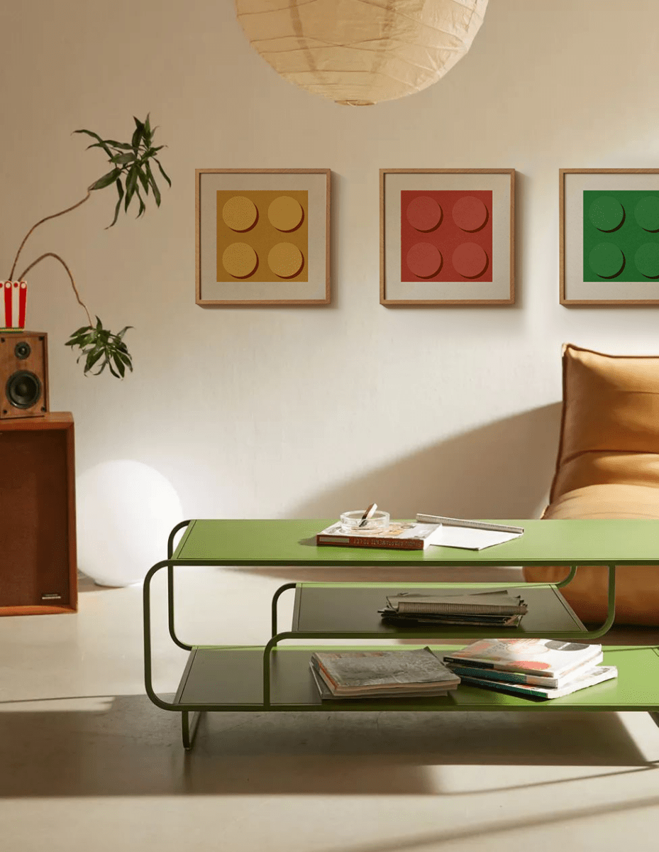 Sandgrain Studio Builder Bricks LEGO Inspired Art Print – Minimalist Geometric Wall Decor