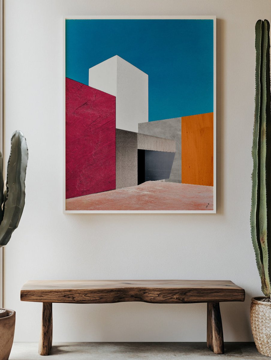 Sandgrain Studio CDMX One | Mexico City-Inspired Modern Abstract Wall Art Print