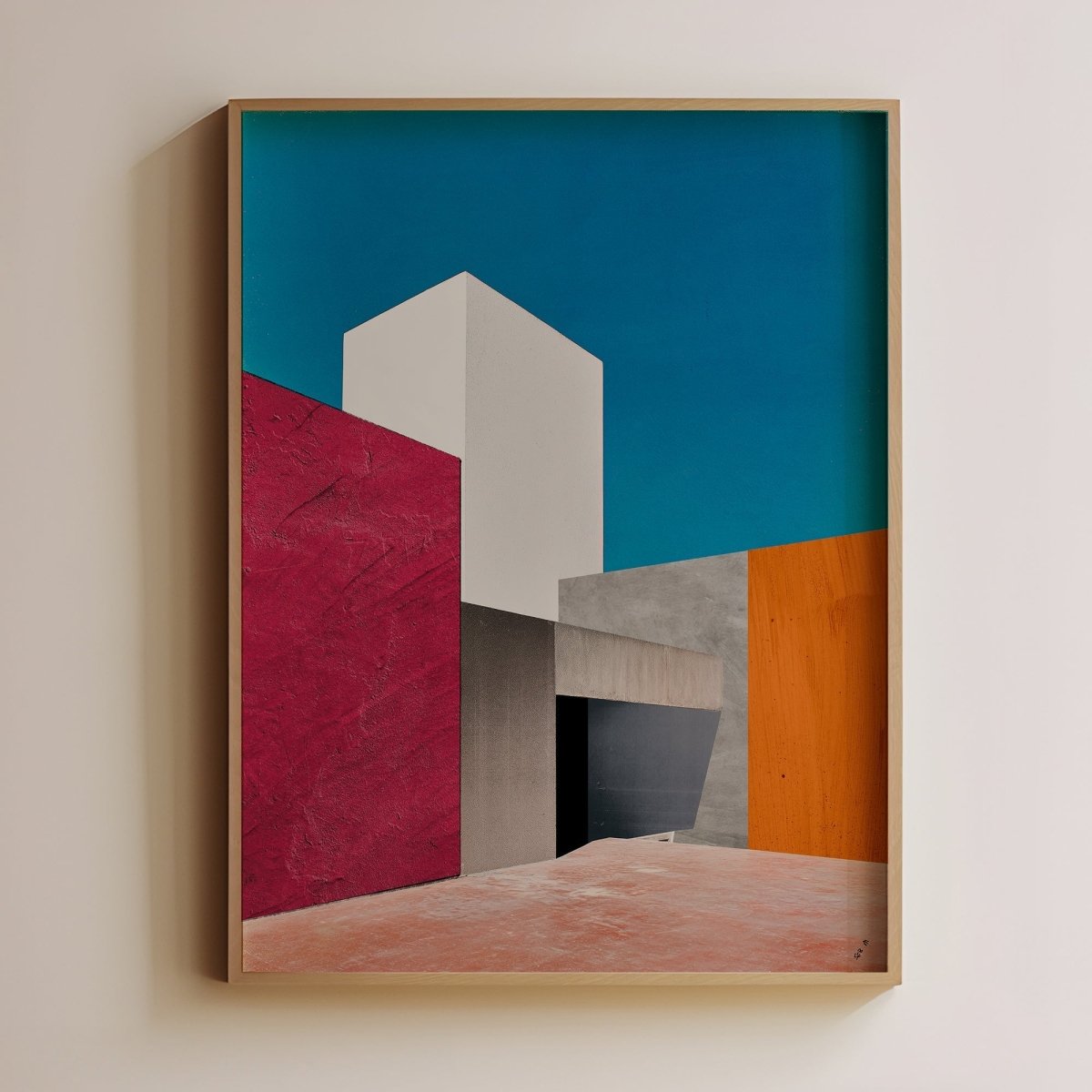 Sandgrain Studio CDMX One | Mexico City-Inspired Modern Abstract Wall Art Print