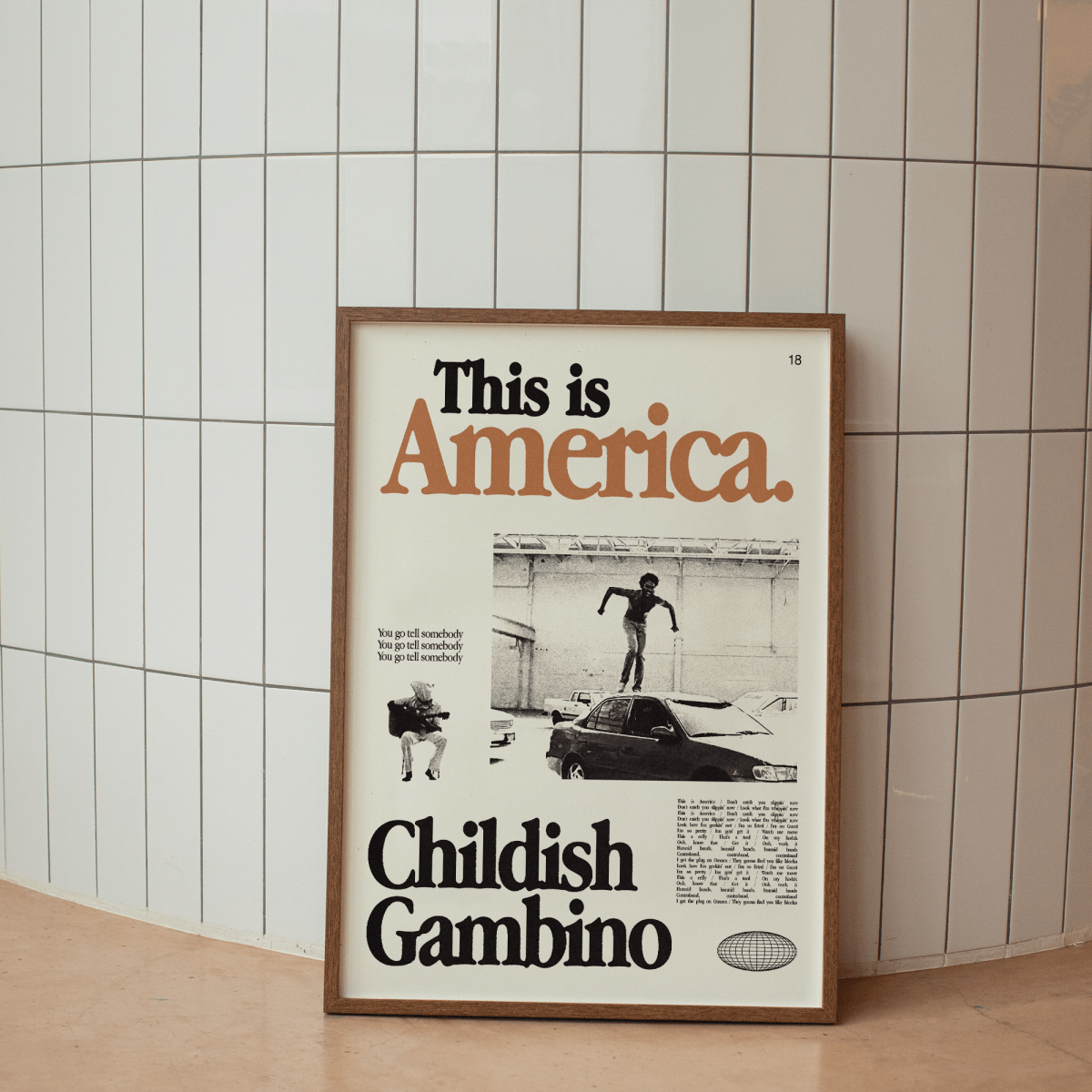 Sandgrain Studio Childish Gambino - This is America Art Print