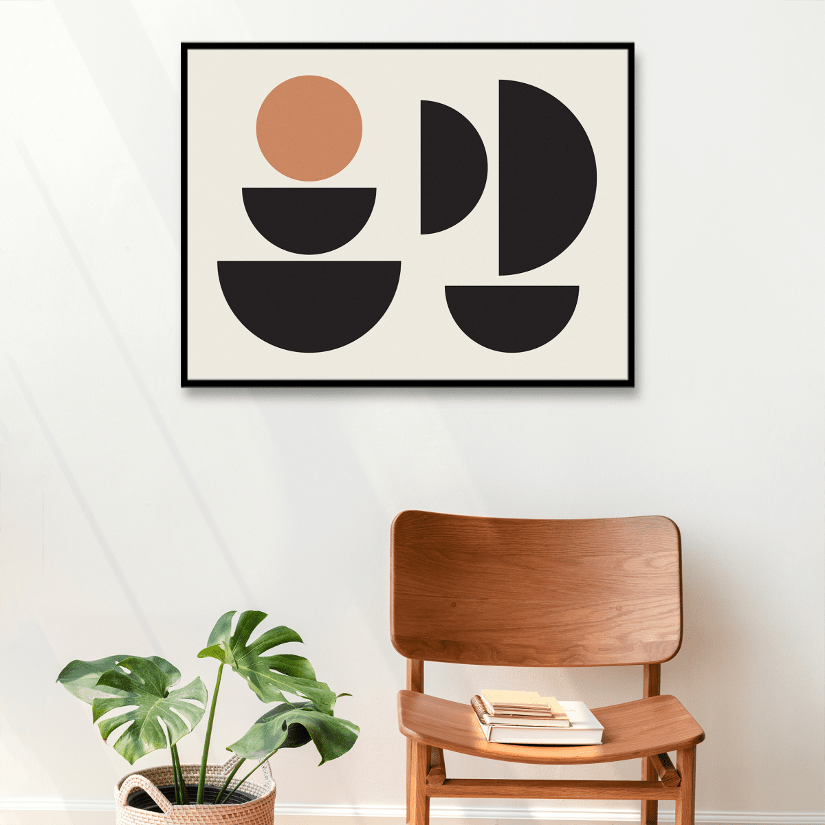 Sandgrain Studio Cisterns - Midcentury Modern Abstract Art Print - High Contrast Giclée Wall Art
