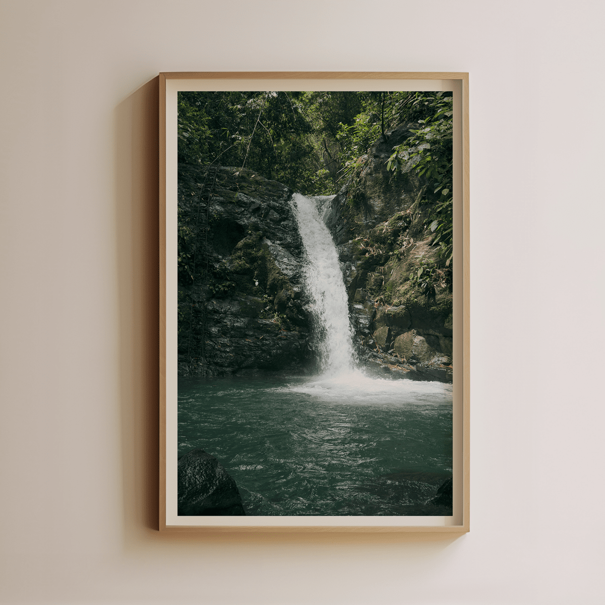 Sandgrain Studio Costa Rica Waterfall Photo Print - Tropical Nature Wall Art by Luis Martinez